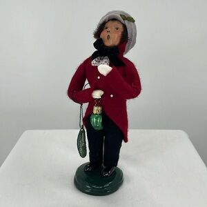 Byers Choice LE Glass Pickle Ornament Boy 9” Caroler VTG 1999